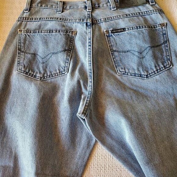 Harley-Davidson Vintage Pocketed‎ Classic Sz. 14 x 28 Blue Jeans - Picture 2 of 10